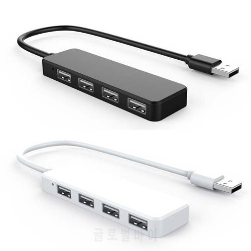 USB 2.0 4 Ports Hub Extension Splitter Adapter for Laptop PC Computer Charger