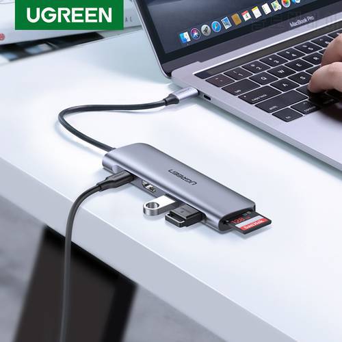 UGREEN USB C Hub Type C 3.1 to HDMI 4K USB 3.0 SD TF 100W PD Dock Station Adapter for MacBook Pro Air 2020 Galaxy USB C HUB