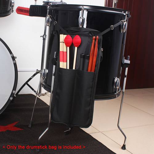 Drumstick bag Drum Stick Bag Case Water-resistant 600D with Carrying Strap for Drumsticks Percussion Drum Instrument Accessories