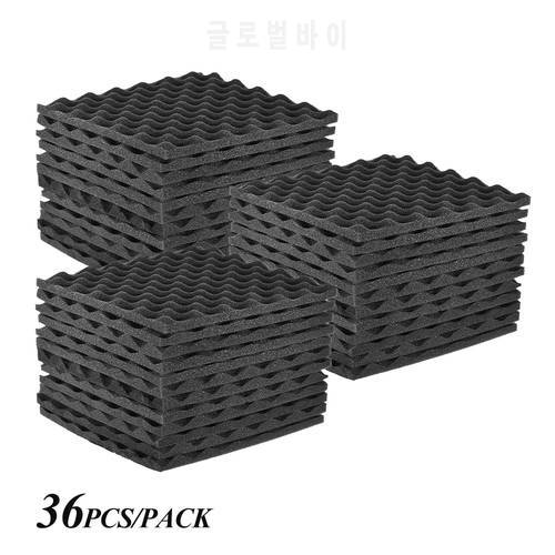 36 Pack Foams Panels Sound Insulation Foam Studio Acoustic Foam 30 * 30cm/ 12 * 12in Sound-absorbing cotton Soundproofing Foam