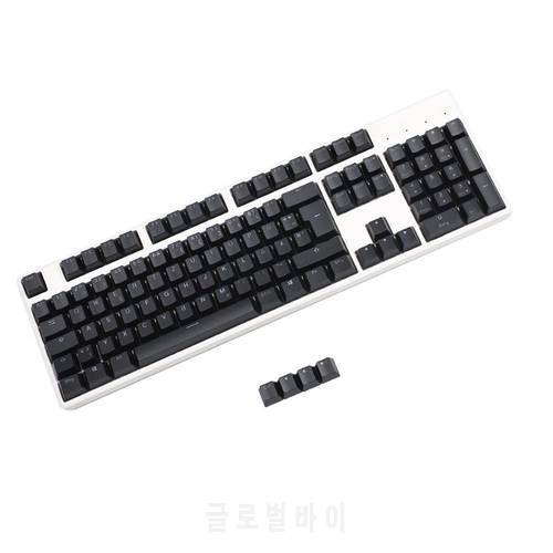 YMDK 105 German ISO Double Shot PBT Shine Through OEM Profile Keycap set Suitable For Cherry MX Switches Mechanical Keyboard