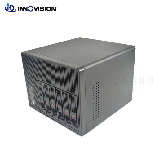 2022 New high quality 6bays NAS storage case hot swap server chassis with 6gb sata backplane