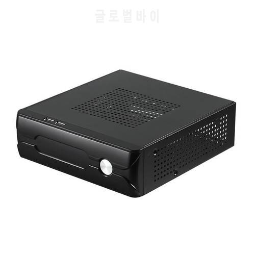 FH03/ FH05 Host Mini ITX Office Home Computer Case USB2.0 with Radiator Hole Power Supply Horizontal Metal Desktop Chassis