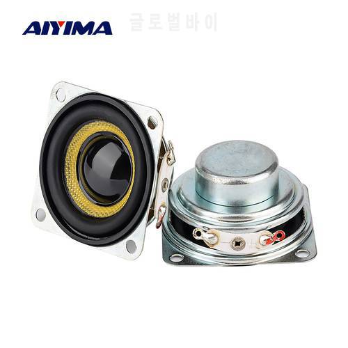 AIYIMA 2Pcs 40MM Full Range Mini Speakers 4 8 Ohm 5W Home Theater Loudspeaker Moisture-proof Fog-proof Sound Audio Speaker