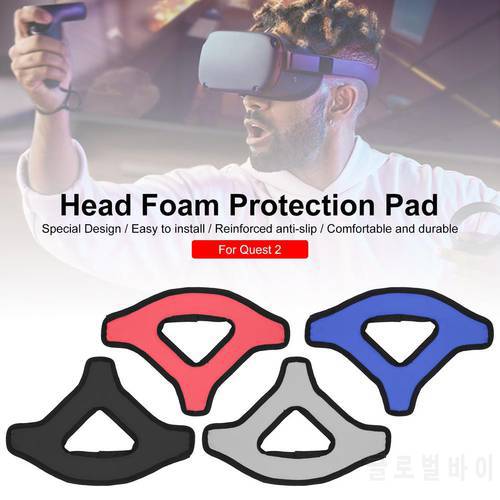 VR Accessories Head Strap Pad For For Oculus Quest 2 VR Headset Soft Comfortable Non-slip Cushion Foam Pad For Oculus Quest2
