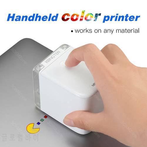 Inkjet Color Printer Portable Mobile Mini Handheld Printer WIFI USB for IOS Android tattoo Logo Printer add Ink Cartridge Print