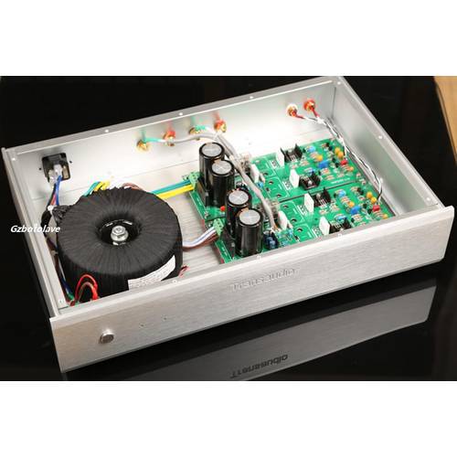 NEW copy study NAP200 circuit Power Amplifier AMP 75W*2(8ohms)150W*2(4ohms) Dual channel rear stageamplifier silver black