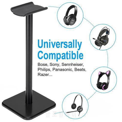 Original Headphone Stand Table Headset Holder Classic Earphone Stand With Aluminum Support Bar Headrest ABS 23.5*10.5*10.5 Cm