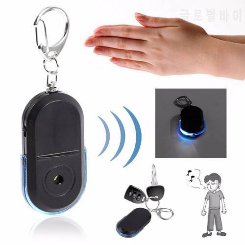 Anti-Lost Alarm Key Finder Locator Keychain Whistle Sound With LED Light Mini Anti Lost Key Finder Sensor Dropshipping
