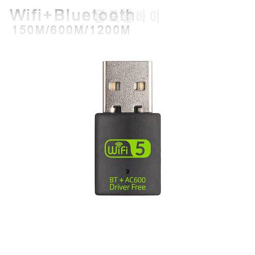 600Mbps Wifi Bluetooth USB Wifi Adapter RTL8821CU Dual Band Wireless Network Card for Desktop Laptop 150Mbps 1200Mbps 802.11ac