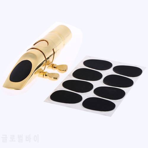 New Arrival High Quality 8pcs Saxophone Mouthpiece Patches Pads Cushions 0.8mm for Alto Tenor Sax Saxophone