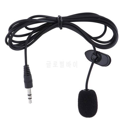 Portable External Hands-Free Mini Wired Collar Clip Lapel Lavalier Microphone For PC Laptop Lound Speaker 3.5mm