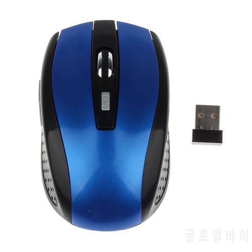 Portable 2.4G Wireless Optical Mouse Mice Portable Ergonomic Computer Silent PC Laptop Accessories Blue