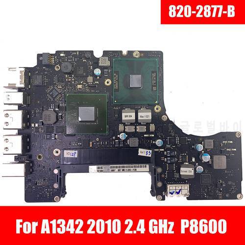Free Shipping 820-2877-B 2.4 GHz P8600 Laptop Motherboard For Macbook Unibody 13
