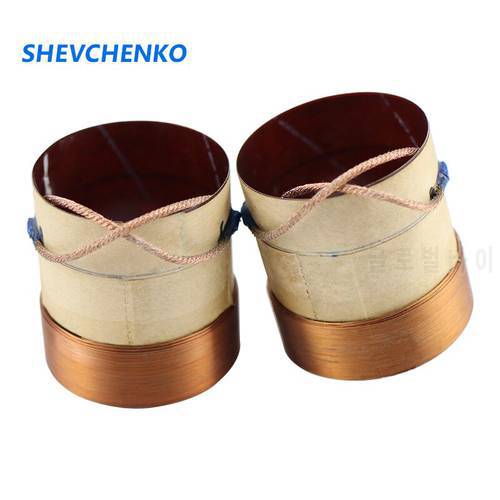 SHEVCHENKO 38.5mm 8Ohm Bass Voice Coil 4-Layer Rround Copper Wire Coil Speaker Accessories Fiberglass Material 2pcs