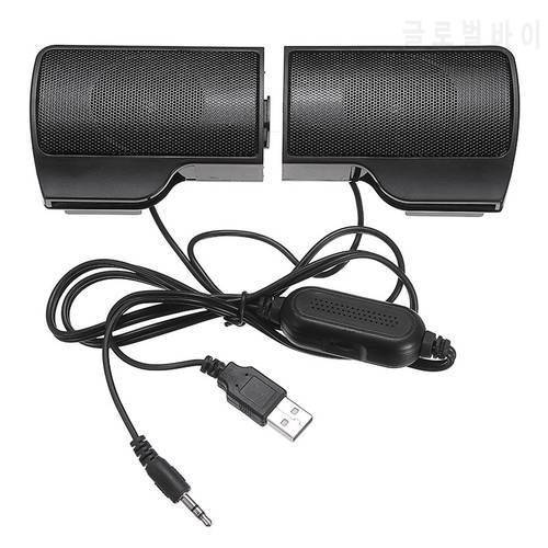 Mini USB Wired Combination Speaker Computer Speakers Bass Stereo Music Player Subwoofer Sound Box for PC Laptop Notebook