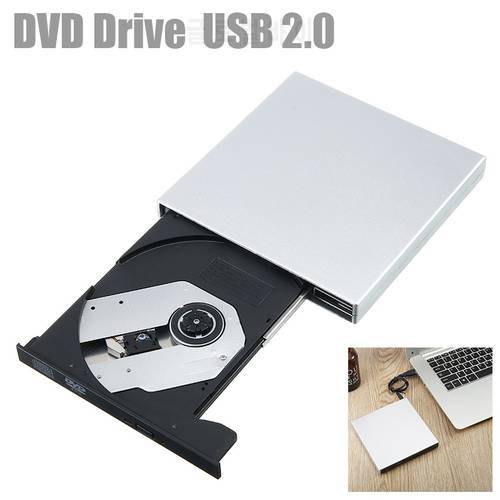 USB 2.0 Slim External DVD RW CD Writer Drive Burner Reader Player Optical Drives CD-RW Burner Reader Recorder For Laptop