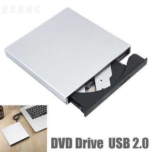 For PC Laptop Win 7/8 1pc Slim USB 2.0 External DVD CD Writer Drive Burner Reader Player DVD-ROM CD-RW Pohiks