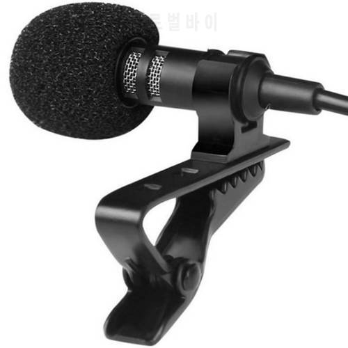 Mini Portable Condenser Microphone Clip-on Omnidirectional Microphone With Cable For 3.5MM Jack Mobile Phones, Computers