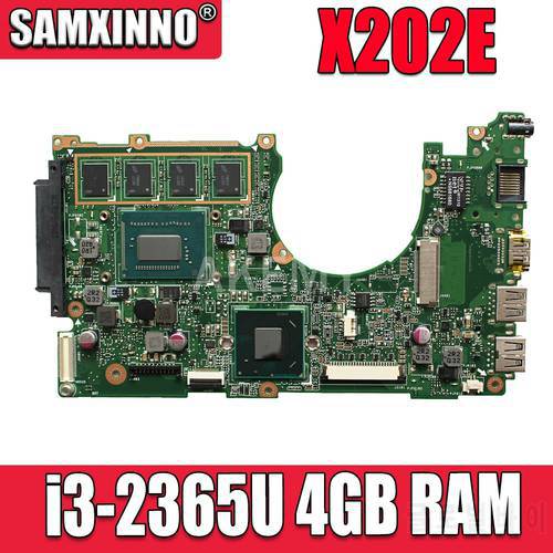 X202E Notebook Mainboard 1007U I3 I5 I7 CPU 2GB 4GB RAM for ASUS S200E X202EP X202EV X202E Laptop Motherboard
