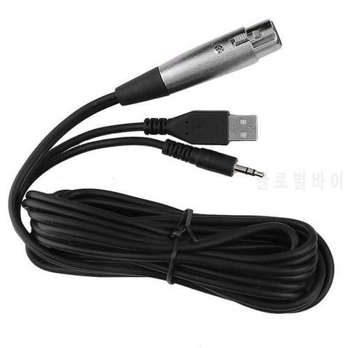 Microphone Audio Cable, USB With 3.5mm Double Cable For MK F100TL MK-F200FL MK F200FL Xlr Cable
