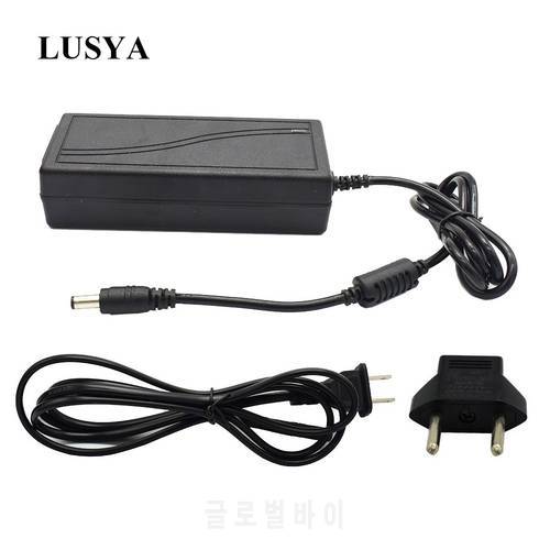 Lusya 12V Amplifier Power Adapter AC100-240V To DC12V 5A DC Power Supply For TPA3116 TPA3118 TDA7498E Amp With EU Plug C5-014