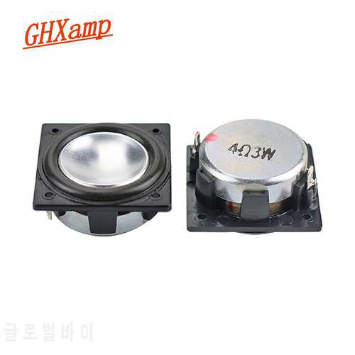 GHXAMP 32MM*32MM Speaker Full Range Neodymium 1.25 inch 3W Mini Square speaker Aluminum Pot Bottom audio 2PCS