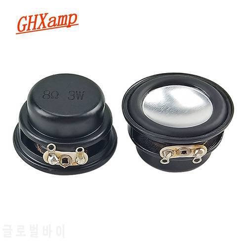 GHXAMP 1 Inch 31mm Full Range Speaker 8Ohm 3W Aluminum Film Rubber Edge Full Range Driver For Audio Parts Diy