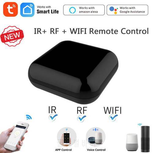 Tuya WiFi+RF+IR Smart Remote Control RF Appliances Control Voice Control Work Via Alexa Google Home Smart Life App Smart Home