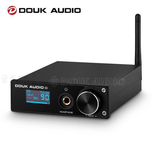 Douk Audio Q6 HiFi Bluetooth 5.0 Receiver USB DAC COAX/OPT Digital to Analog Converter Mini Headphone Amp DSD256 384KHz APTX-HD