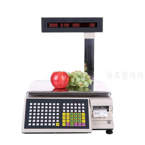 Free shipping Commercial TM-Ad Electronic Weighing Scale Label Printer Barcode Printing