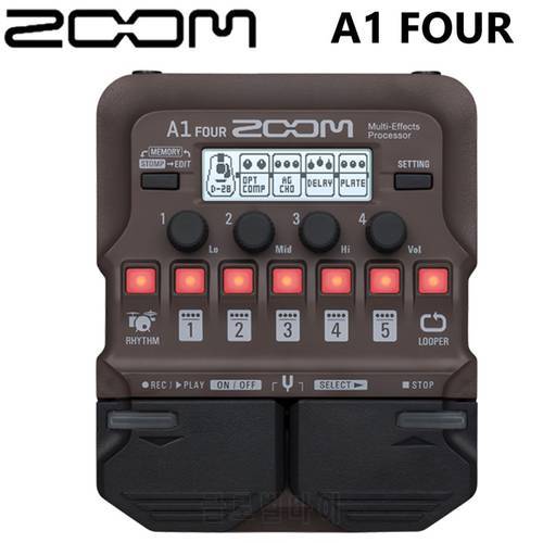 ZOOM A1 FOUR Acoustic Instrument Multi-Effects Processor pedal for acoustic string and wind instruments Guitar,Saxophone,Violin