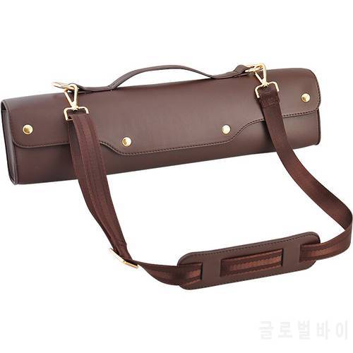 Flute Portable Soft Bag Backpack Genuine Leather Instrument Case For 16 Holes 17 Holes