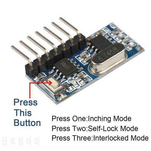 315MHz receiver module with decoding 5V decoding module superheterodyne 4-channel output module RX480-4CH-4