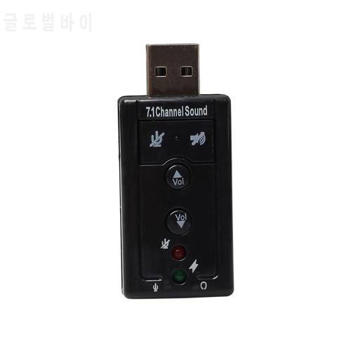 7.1 External USB Sound Card USB to Jack 3.5mm Headphone Audio Adapter Micphone Sound Card For Ma c Win Compter Android Linux