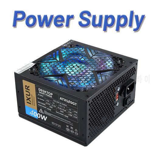 IXUR PSU PFC 400 W Watt Silent Fan ATX-580GT PC Computer Power Supply