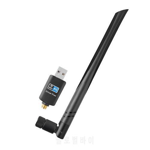 Free Drive Wireless Network Card With Reatek 8811CU AC600m 2.4GHz 5GHz Dual Band Wifi Adapter USB2.0 WiFi Receiver 802.11ac