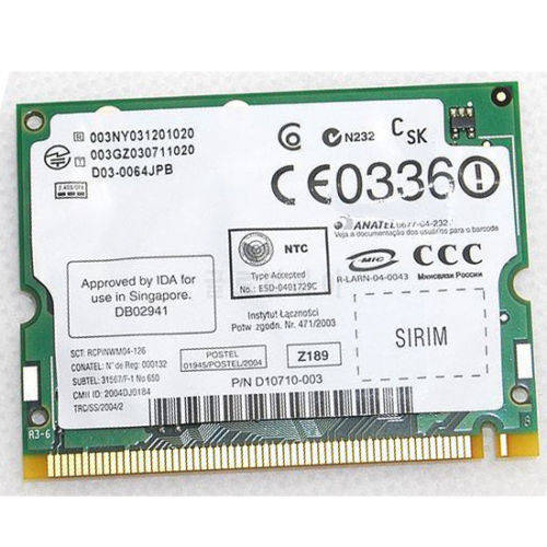 mini pci Card for Intel Pro/Wireless 2200BG 802.11B/G Mini PCI for HP NC4000 NC6000 NC8000