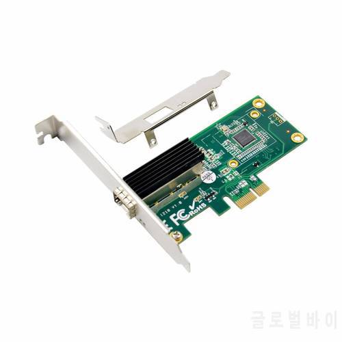 PCIE X1 Single Gigabit SFP Fiber 10/100/1000Mbps Ethernet Server adapter Nic I210AS