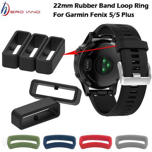 Rubber Watch Strap Band Keeper Loop Security Holder Retainer Ring For Garmin Fenix 5 5 Plus 6 for Forerunner 945 935 235 630 735