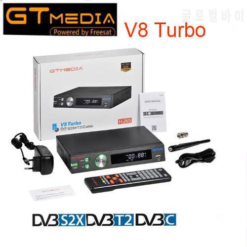 gtmedia v8 turbo DVB-S2/S2X/T2/Cable/J.83B Satellite Receiver WIFI H.265 Support CA card slot and multi-room upgrade V8 Pro2