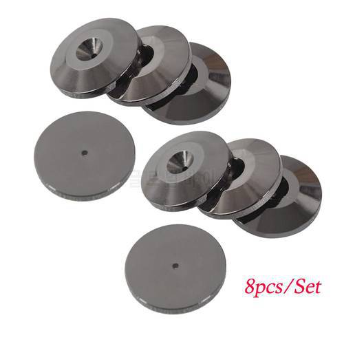 Gosear 8PCS Metal Shockproof Foot Spikes Pads Stands Mats for Speakers CD Players Turntable Amplifier DAC Recorder