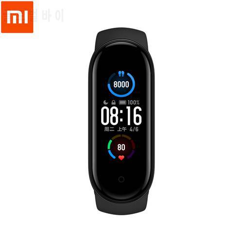 NEW Xiaomi Mi Band 5 Fitness Bracelet Magnetic Charge 24h Heart Rate Sleep REM Nap Step Swim Sport Monitor Remind Alarm Miband 5