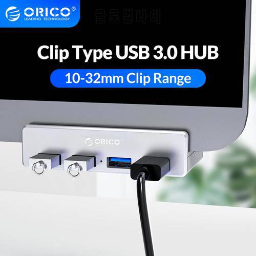 ORICO USB 3.0 HUB Powered With Charging Multi 4 Ports Desk Clip USB Splitter Adapter SD Card Reader for PC Computer Accessories