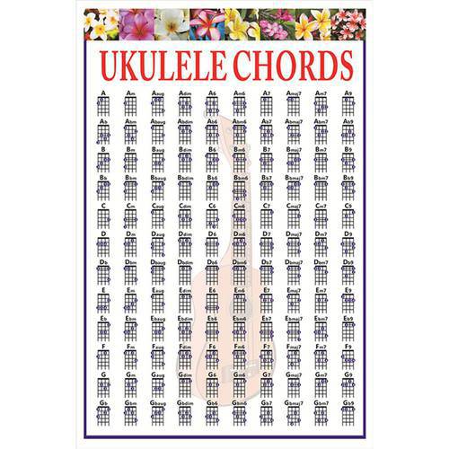 Chords Poster Progressions for Ukulele Players and Teachers Ukulele Guitarra Accessories Stringed Musical Instrument