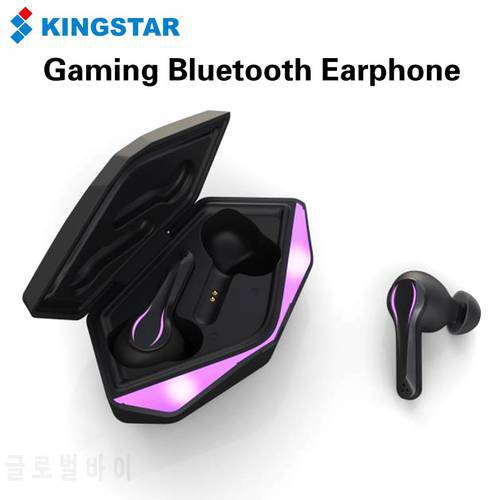 KINGSTAR Gaming Earphones with Mic Bluetooth Headphones Low Latency TWS Gaming Earbuds Wireless Headset Gamer For PUBG Stereo