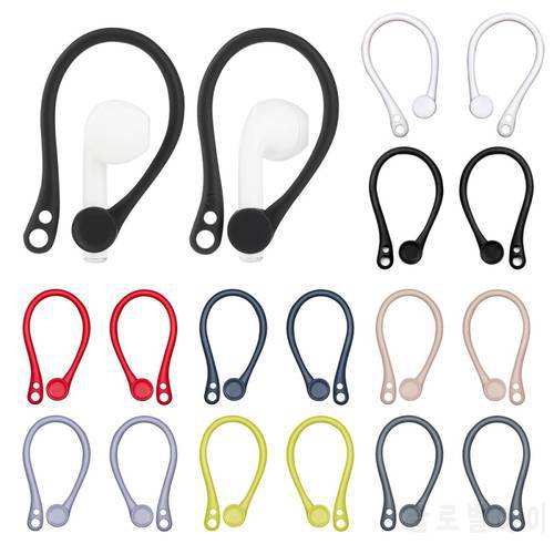 For Airpods Earhook Silicone Bluetooth-compatible Wireless Earphone Holder Earbuds Ear Hook For Apple Air Pods Anti-lost Tools