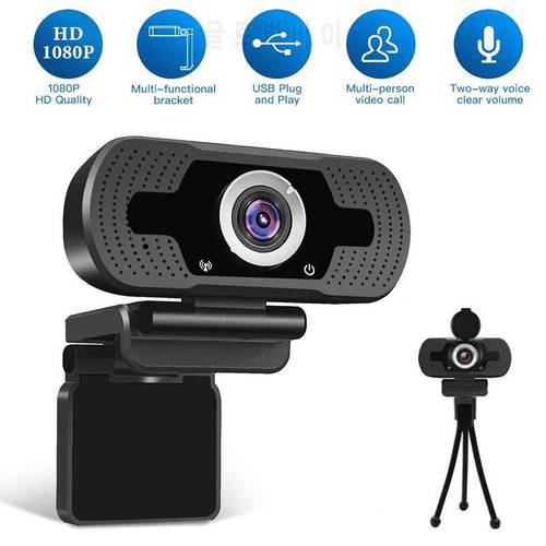 Full HD 1080P Webcam With Microphone 110 Degree Wide Viewing Angle USB Web Camera For Desktop Shipping 30