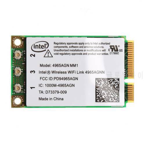 Dual Band 2.4 GHz/5 Ghz 300Mbps WiFi Link Mini PCI-E Wireless Card For Intel 4965AGN NM1