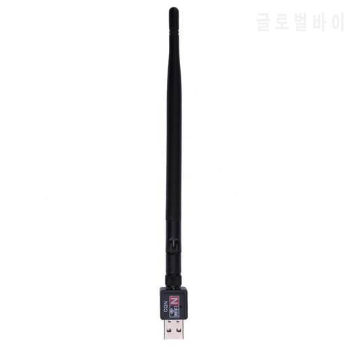 600M USB 2.0 Wifi Adapter Antenna Wireless Adapter Network LAN Card w/5dBI Antenna For PC Desktop Laptop Windows Network Card